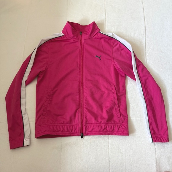 Puma Vintage 2004 Hot Pink Track Jacket with White Accents, Small - Picture 2 of 11